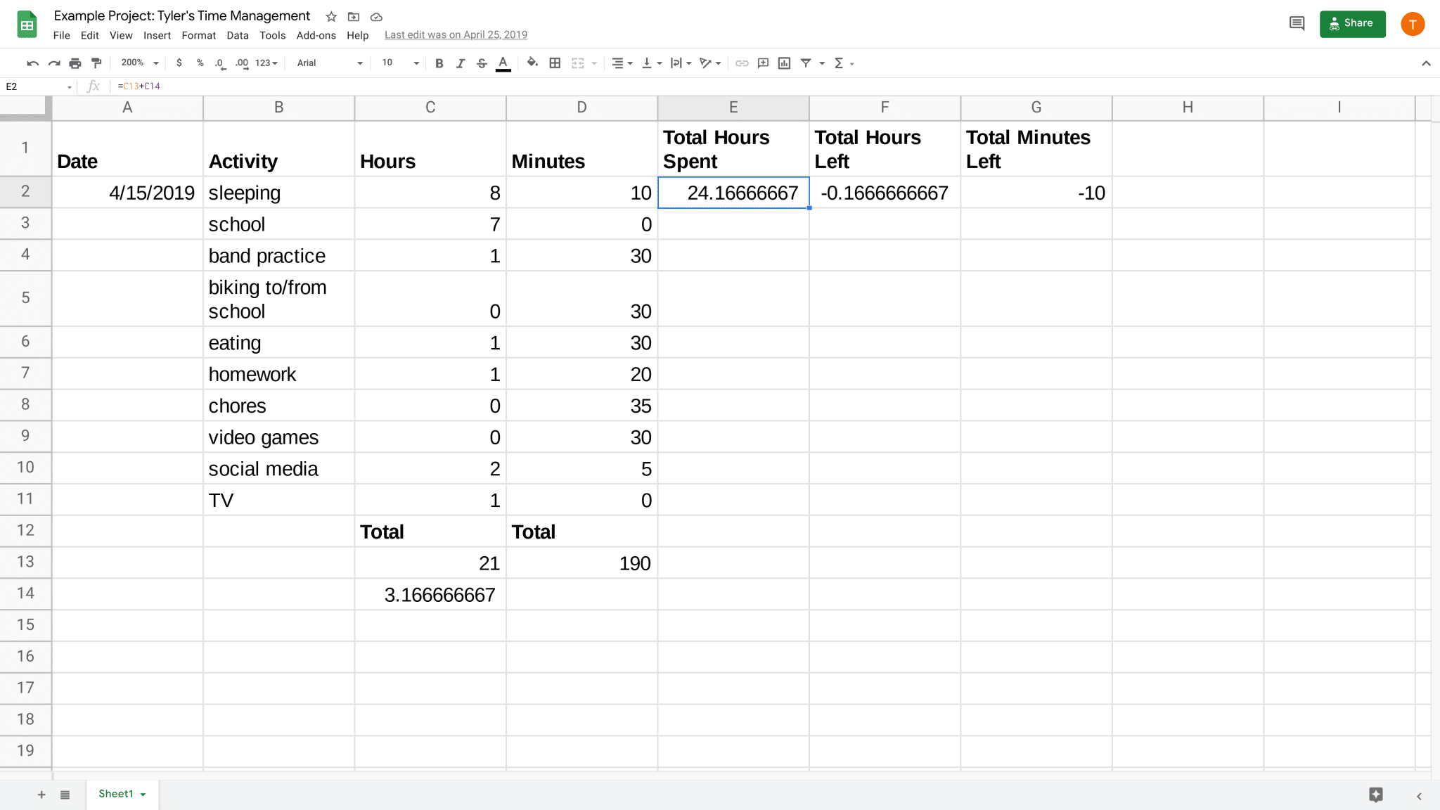 comment-calculer-un-pourcentage-dans-google-sheets