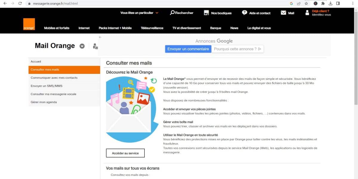 comment supprimer tous les mails orange