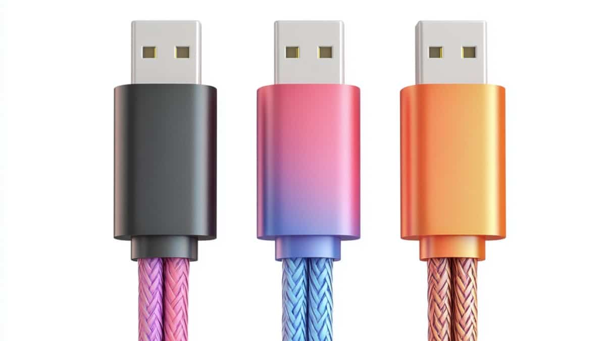 Câbles USB multicolores