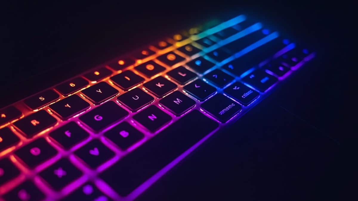 Clavier rétroéclairé multicolore