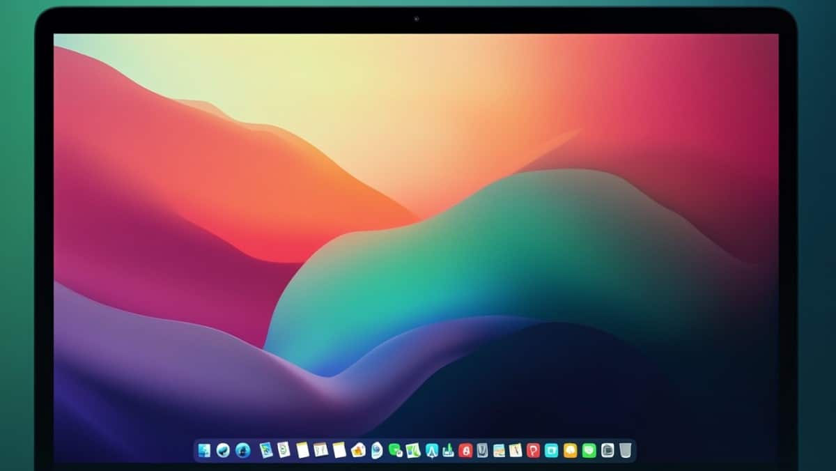 Écran d'accueil Mac coloré