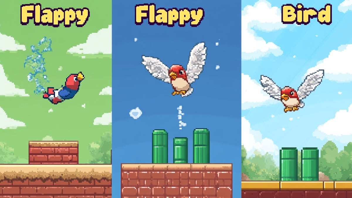 Scènes du jeu Flappy Bird