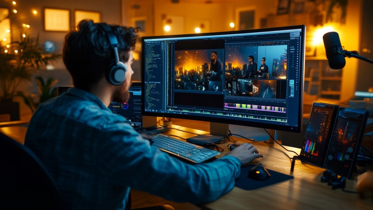 Édition vidéo sur grand écran