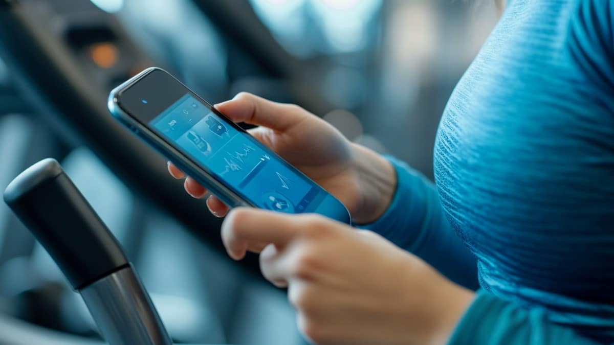 Application fitness sur téléphone