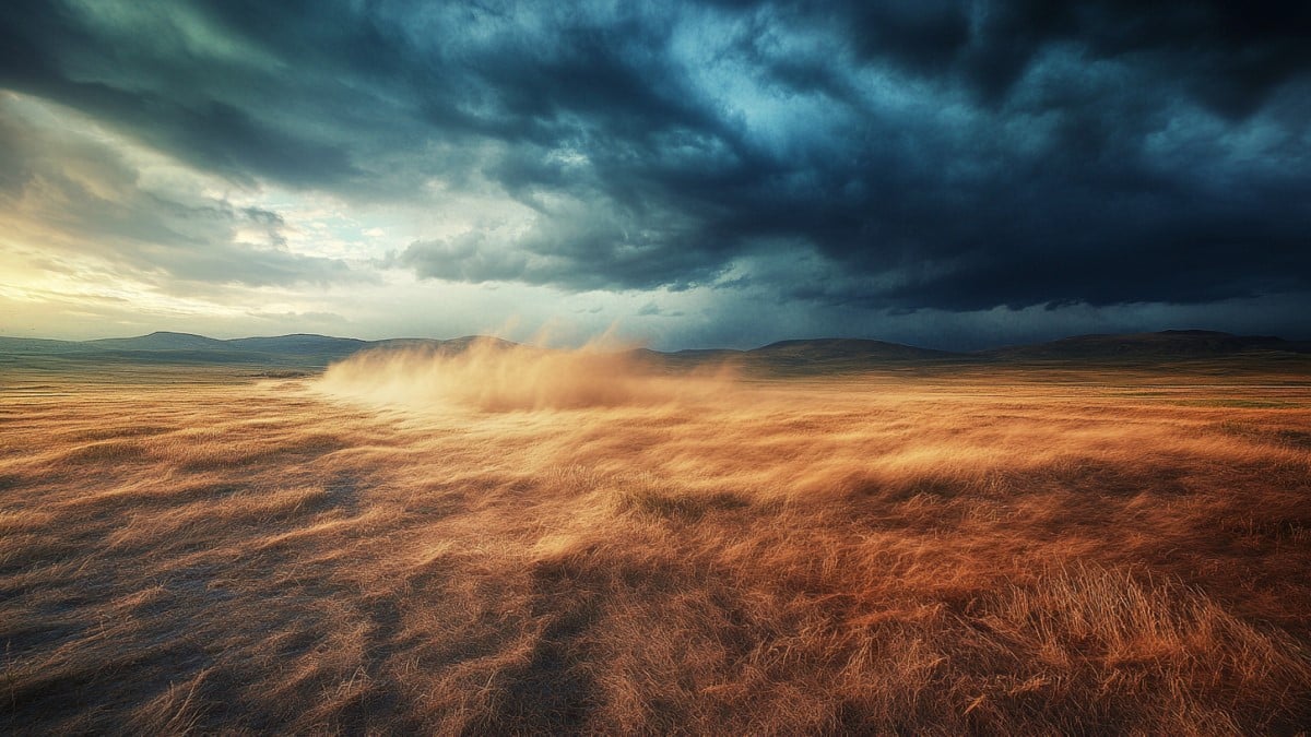 Tempête de sable spectaculaire