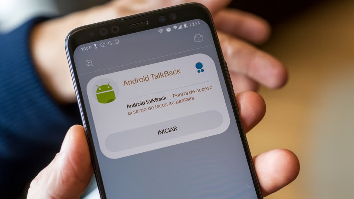 Android TalkBack activé