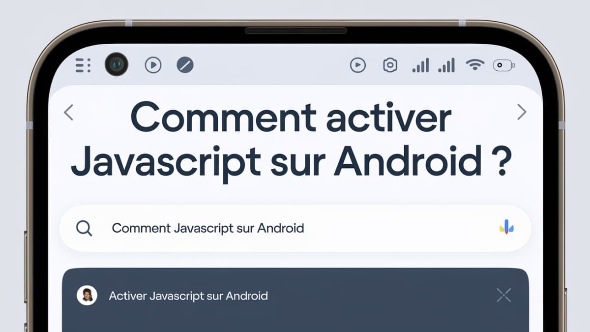 Activation Javascript sur Android