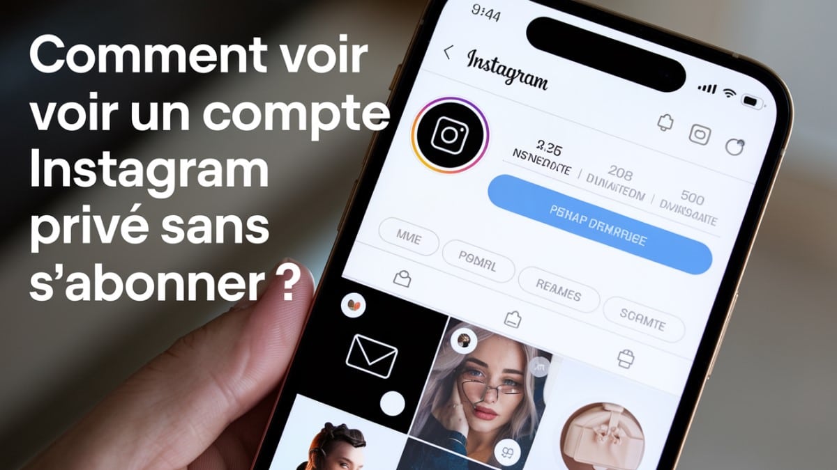 Voir compte privé Instagram