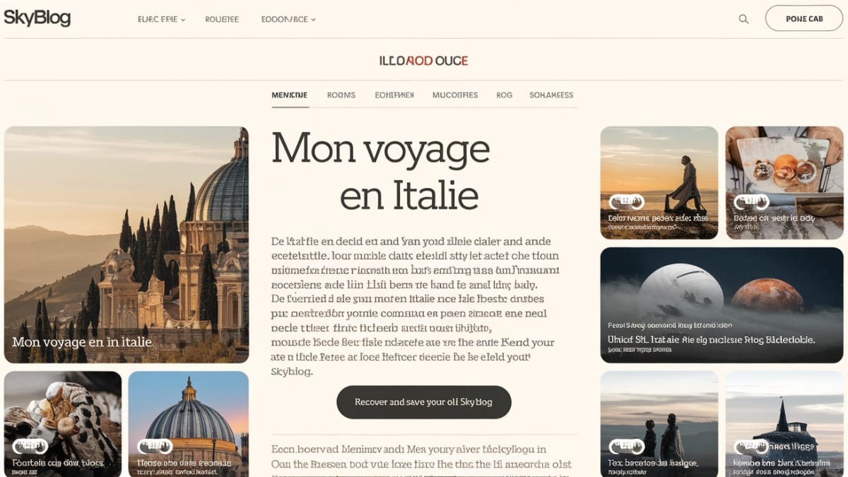 Page de blog Italie