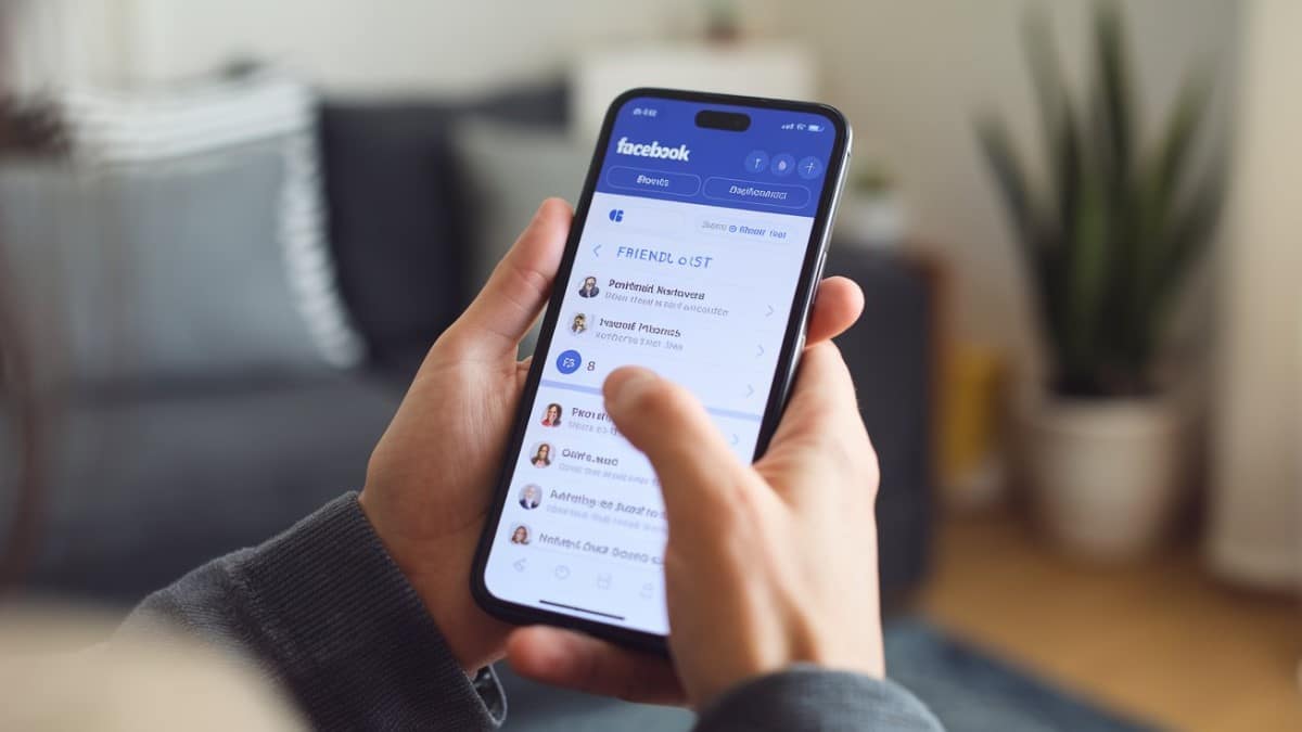 Liste d'amis Facebook mobile