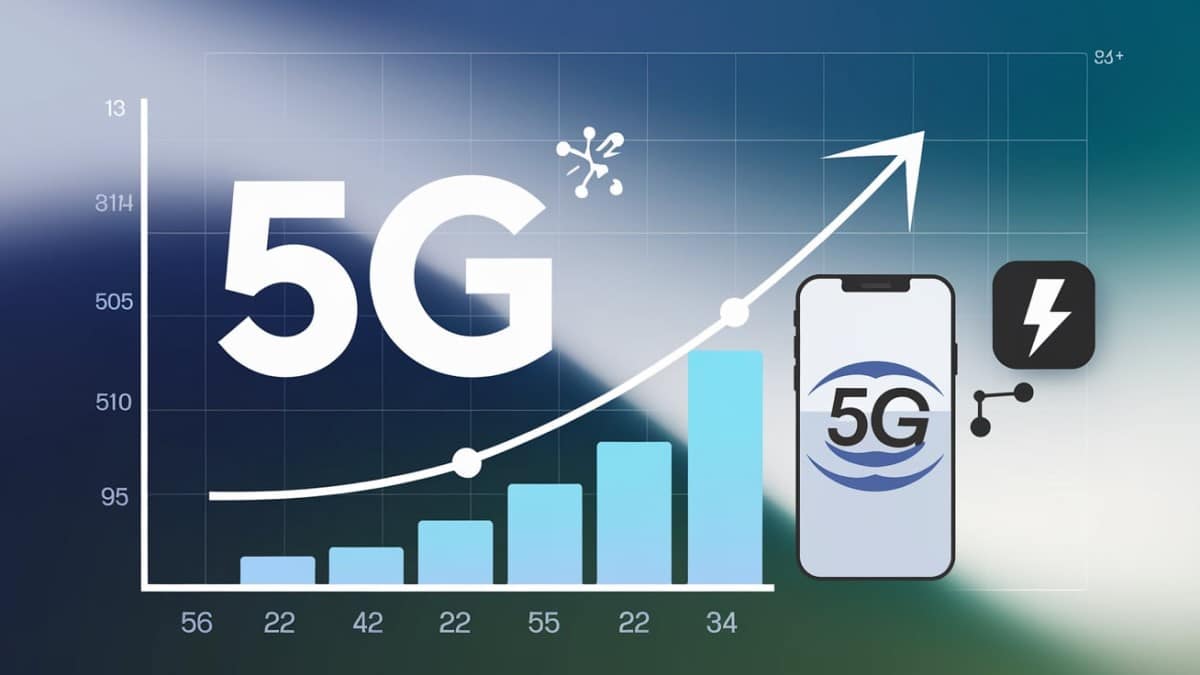 Graphique de croissance 5G