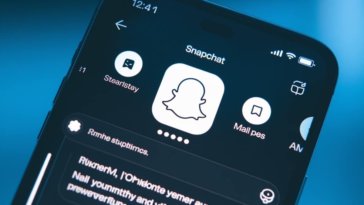 Snapchat sur smartphone