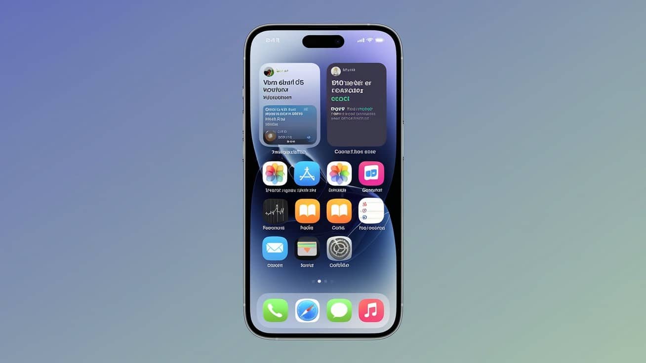 Écran iPhone avec applications