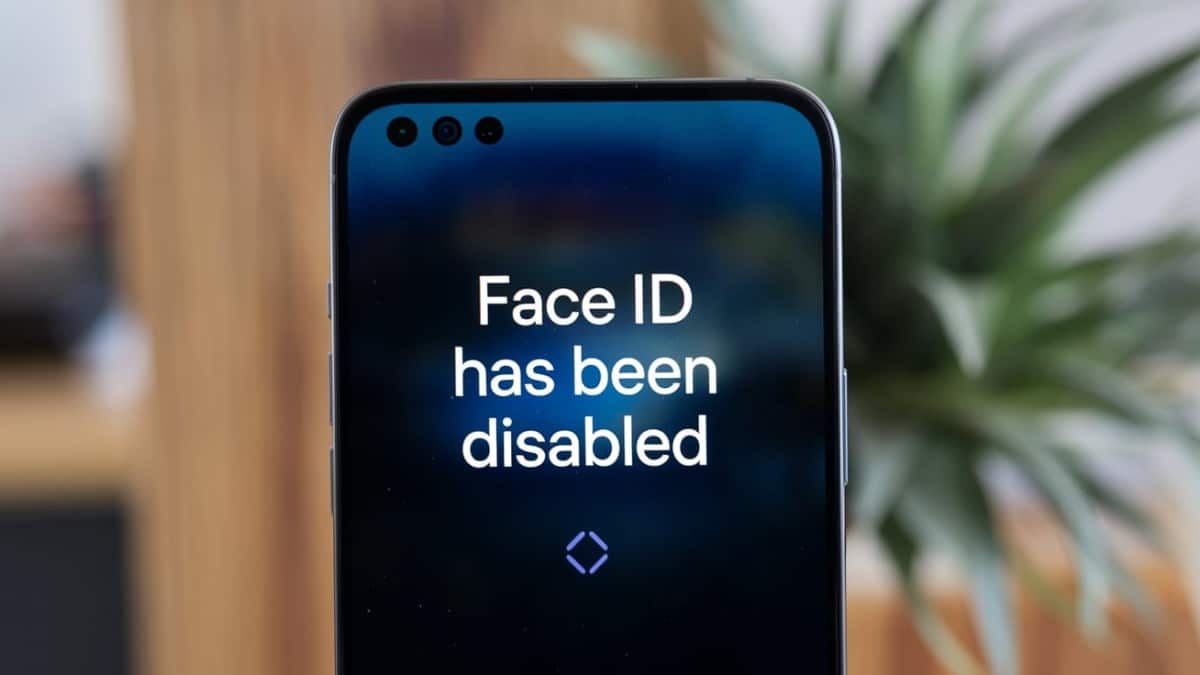 Face ID désactivé