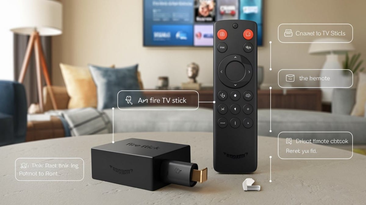 Fire TV Stick et télécommande