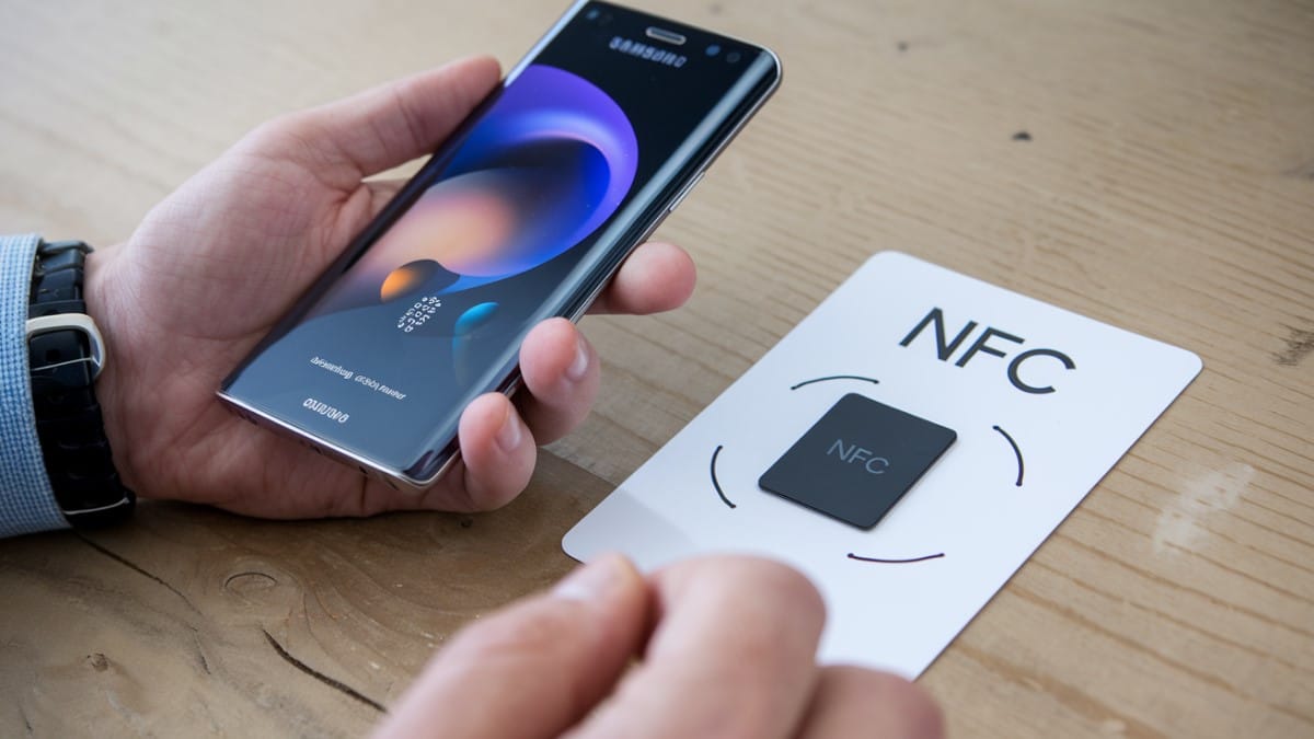 Smartphone utilisant technologie NFC