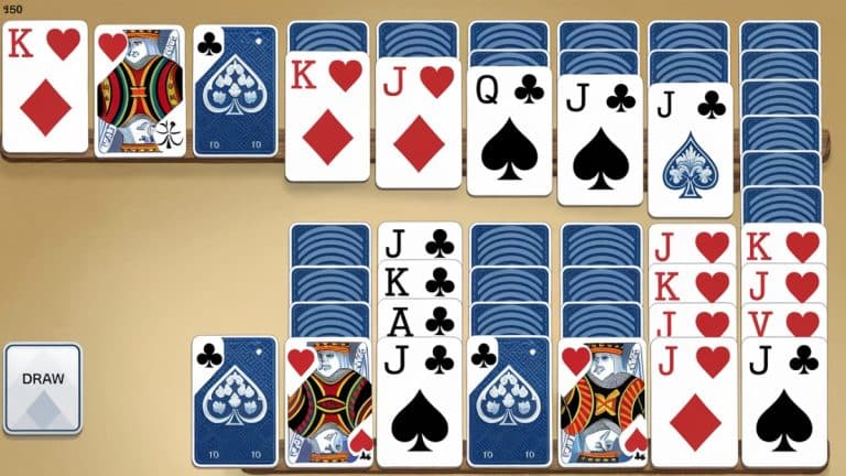 Jeu de cartes solitaire