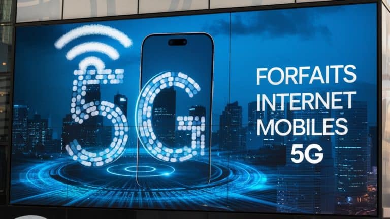 Offre mobile 5G affichée