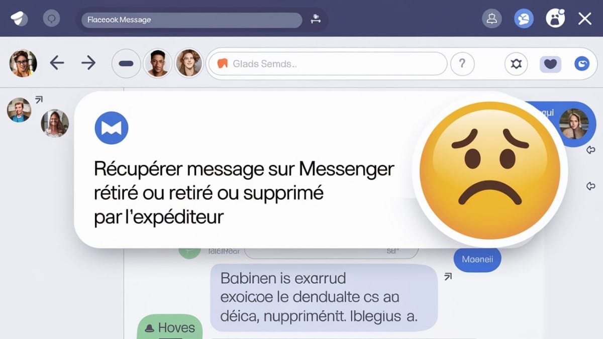 Message supprimé Facebook Messenger