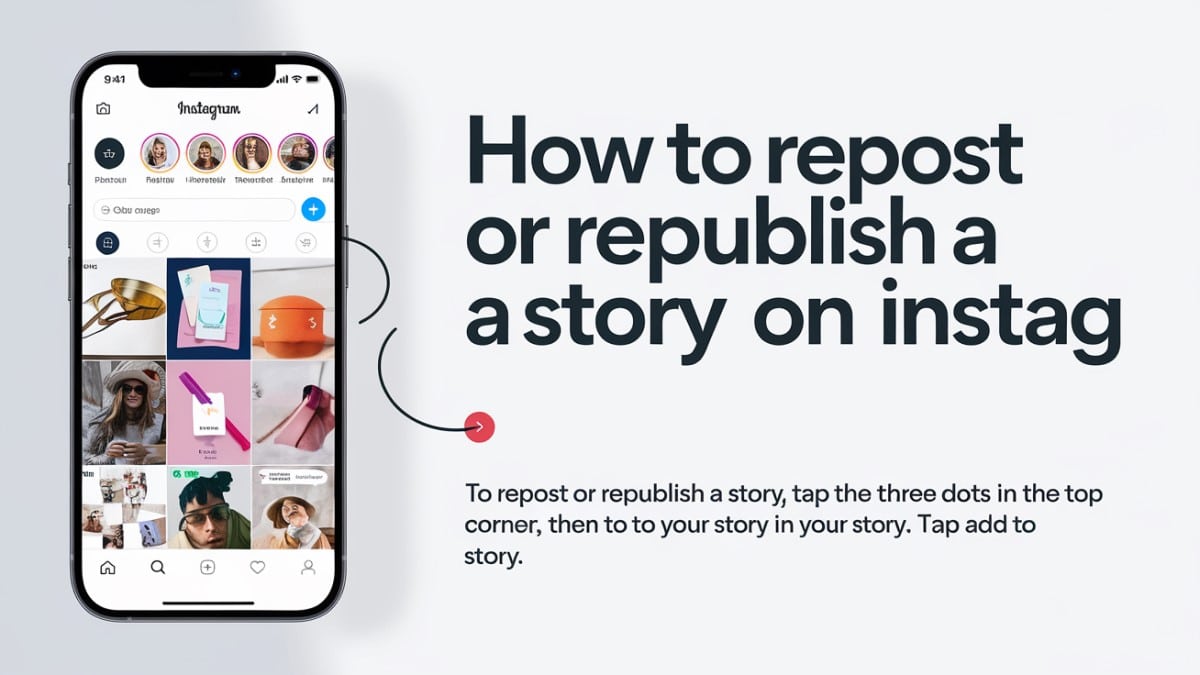 Reposter une story Instagram