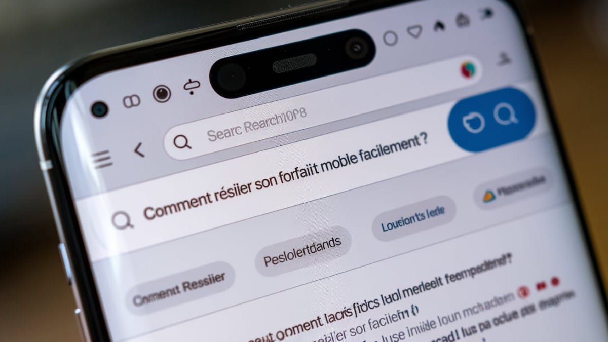 Recherche résiliation forfait mobile