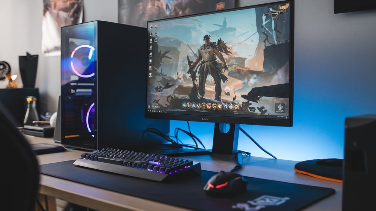 Setup de jeu PC RGB