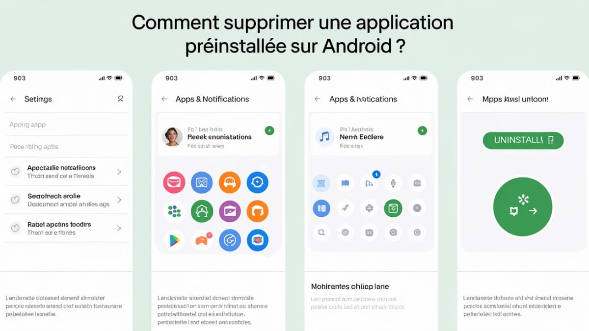 Désinstallation application préinstallée Android