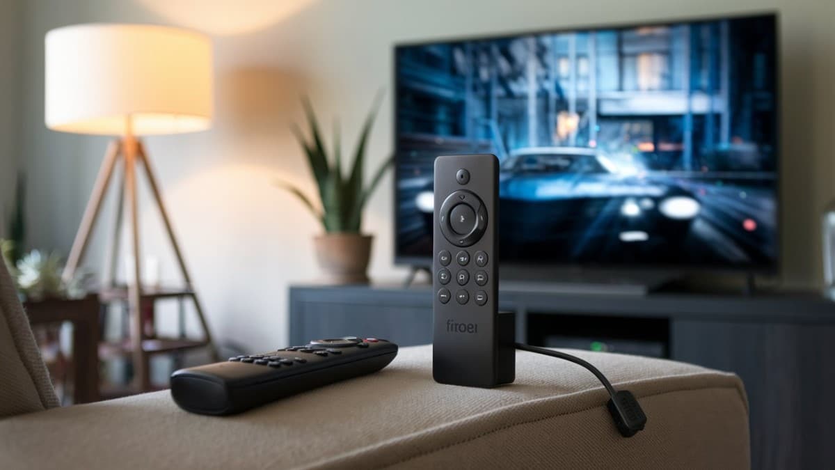 Télécommande Fire TV Stick salon