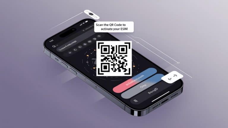 Activation eSIM par QR code