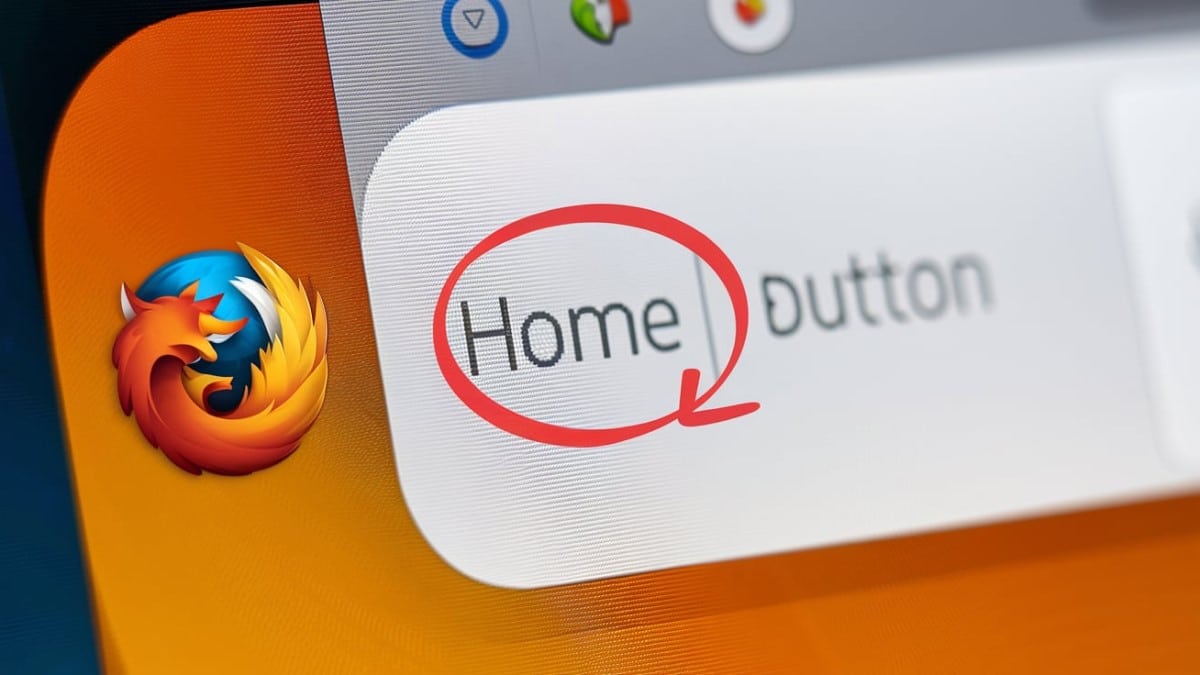 Bouton Home dans Firefox