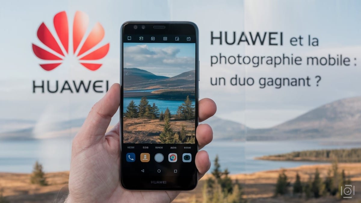 Huawei smartphone et photographie