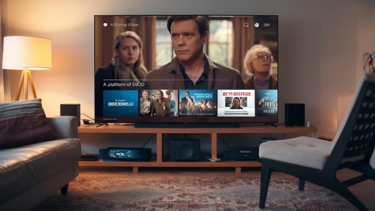 Écran TV avec interface SVOD