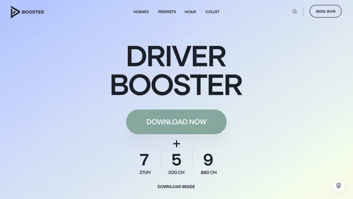 Écran téléchargement Driver Booster