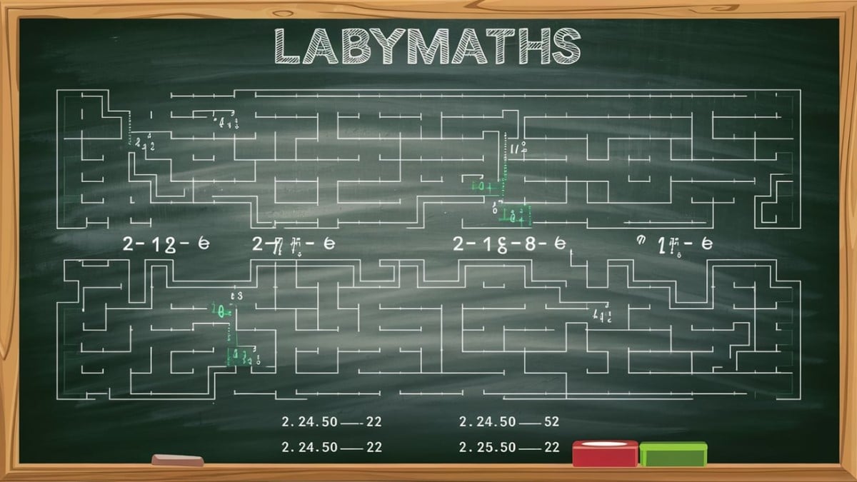 Labyrinthe et équations mathématiques