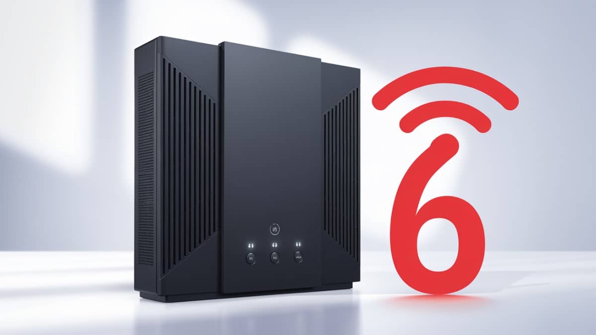 Routeur noir Wi-Fi 6