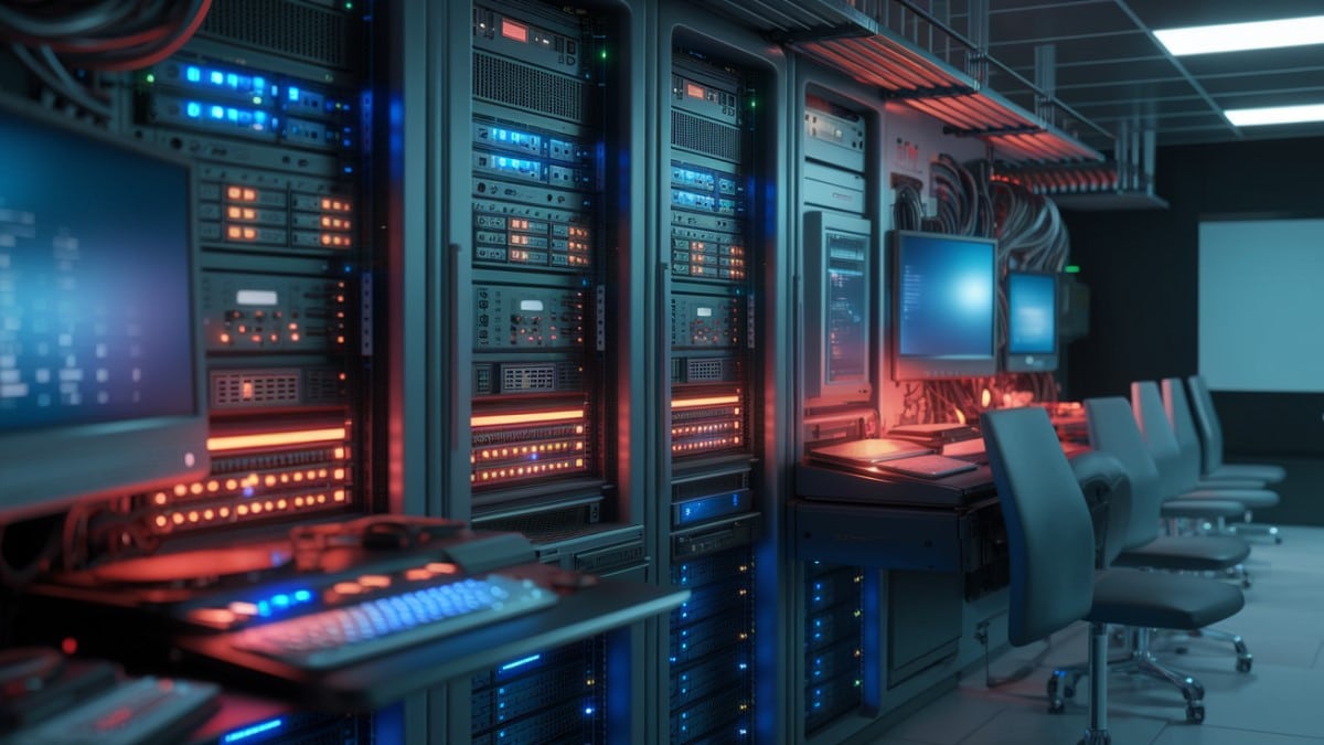 Serveurs informatiques dans un data center