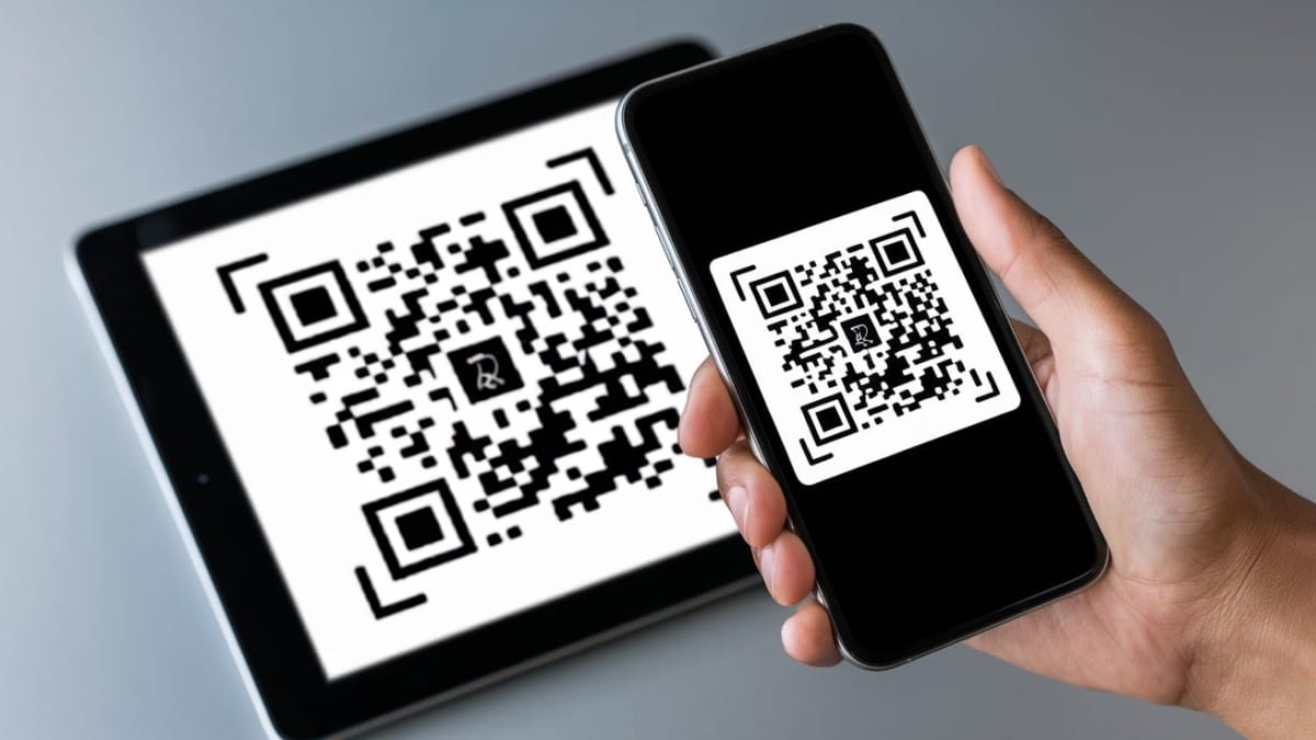 Code QR sur smartphone