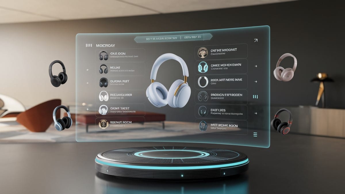 Classement casques audio futuriste