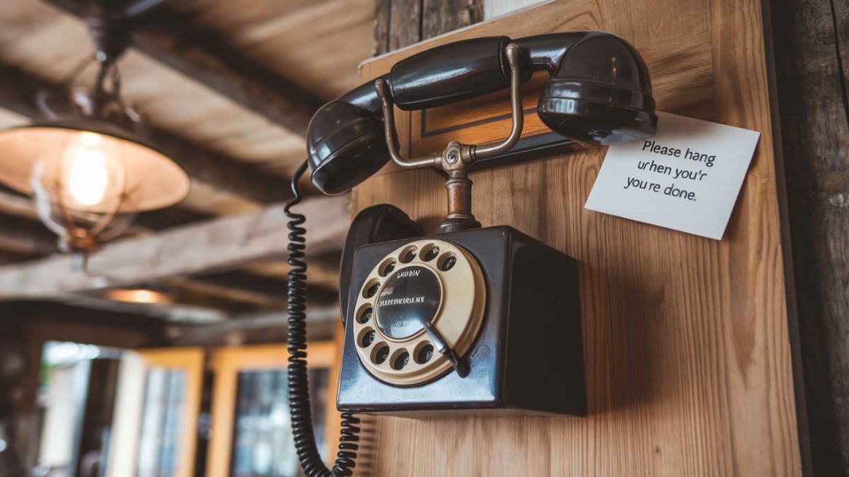 Téléphone mural vintage