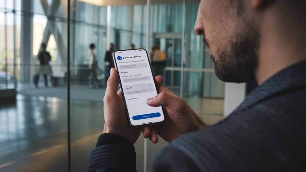 Homme avec smartphone