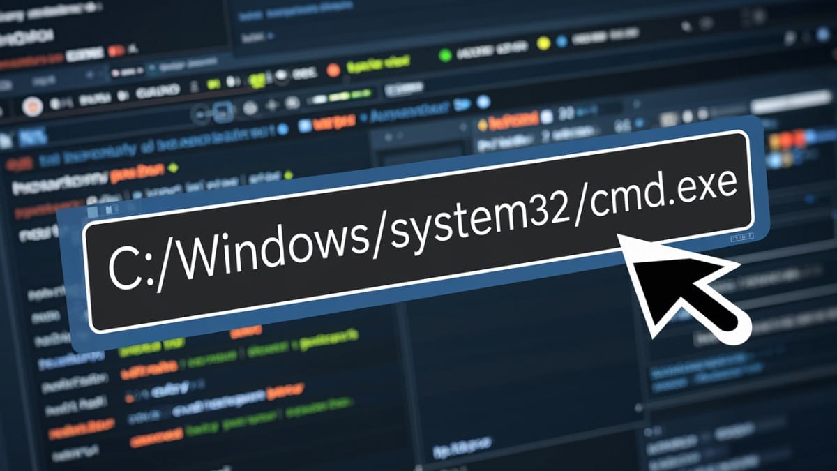 Lancement cmd Windows affiché