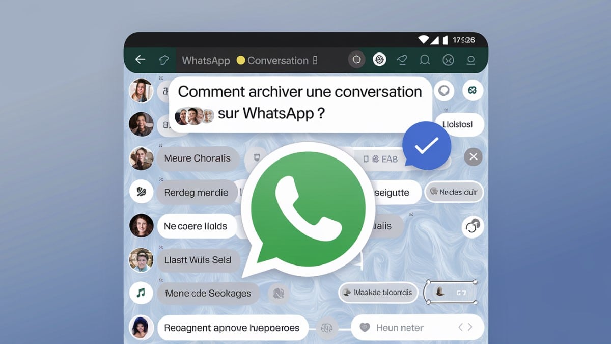 Interface d'archivage WhatsApp