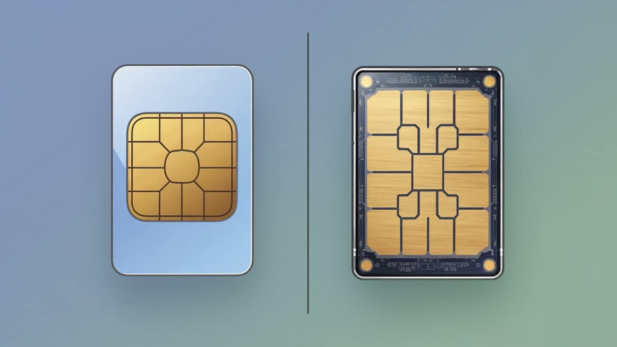 Comparaison carte SIM et eSIM