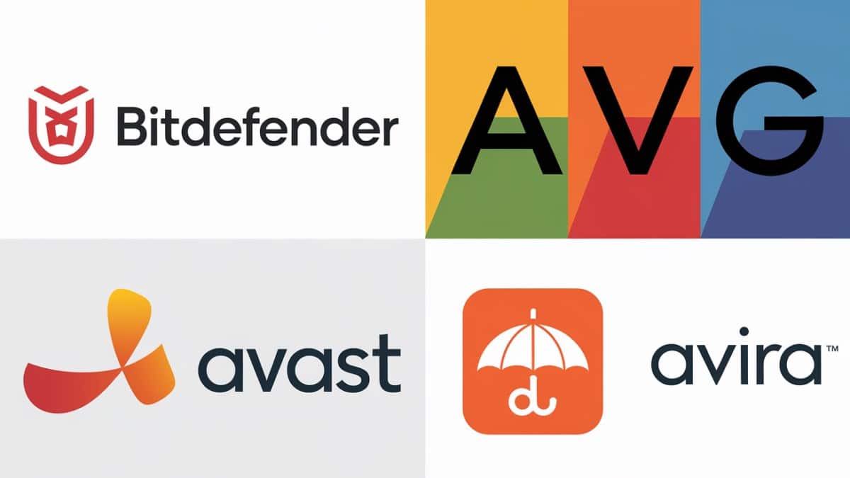 Logos antivirus populaires