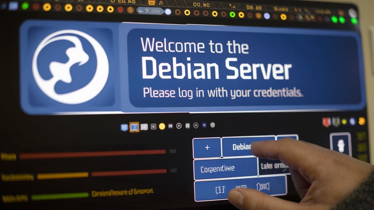 Interface de serveur Debian