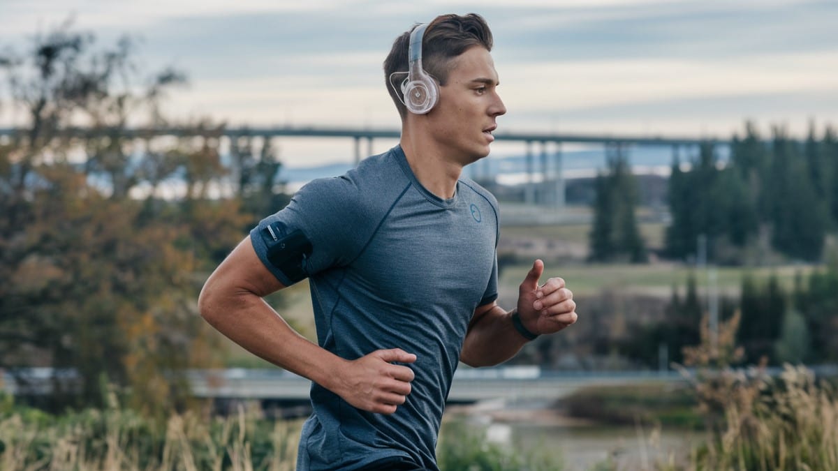 Jogging avec casque audio