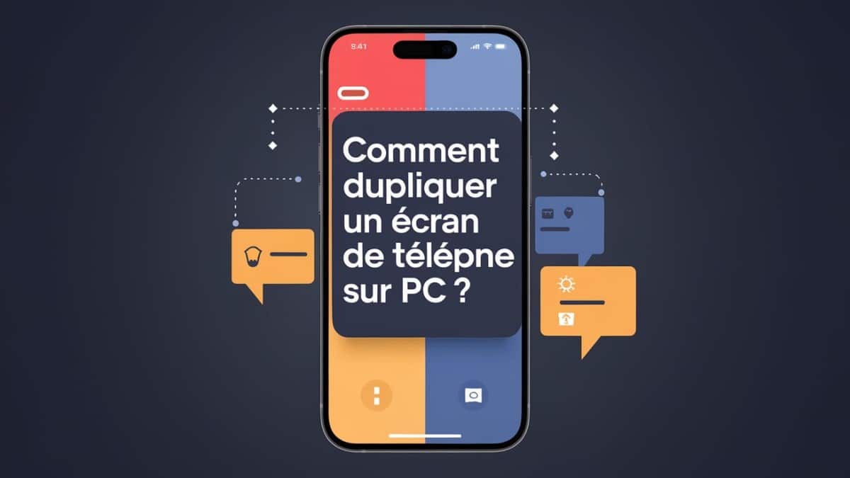 Duplication d'écran mobile vers PC