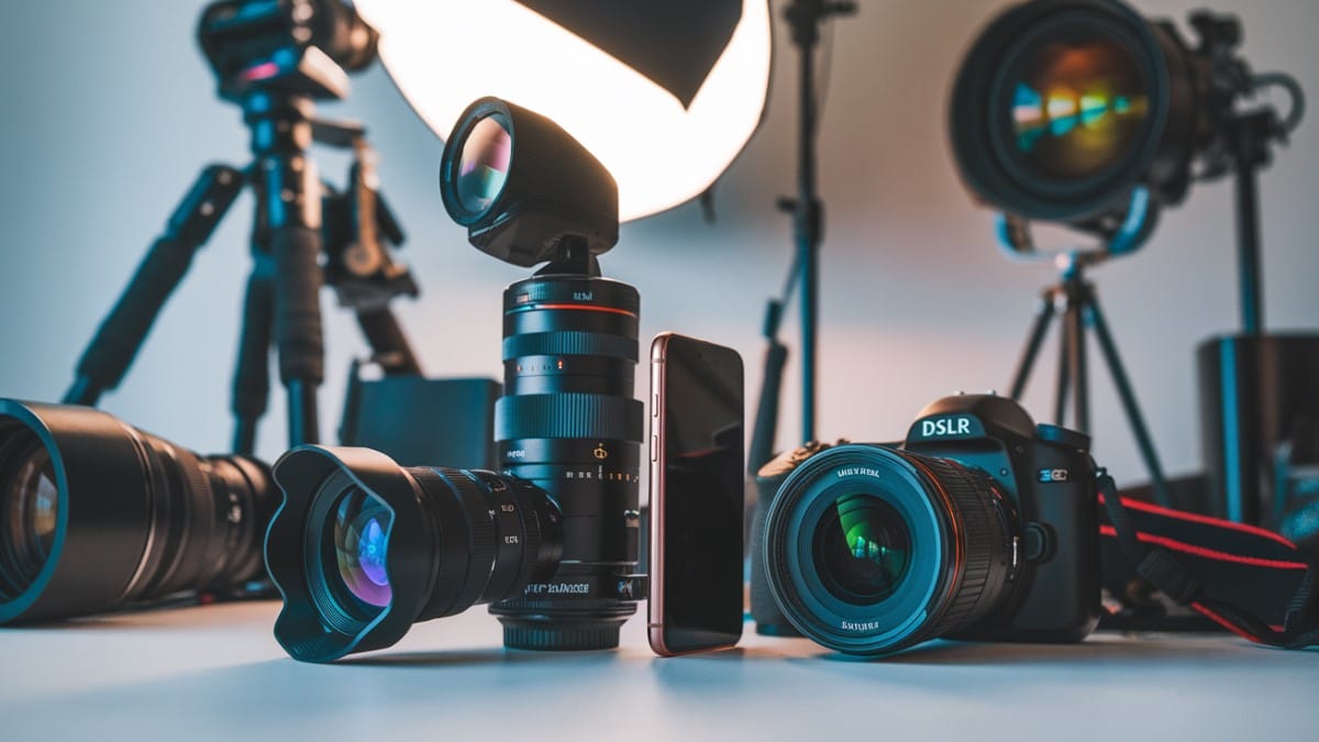 Équipement photo en studio