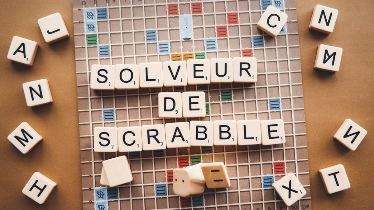 Lettres Scrabble en jeu