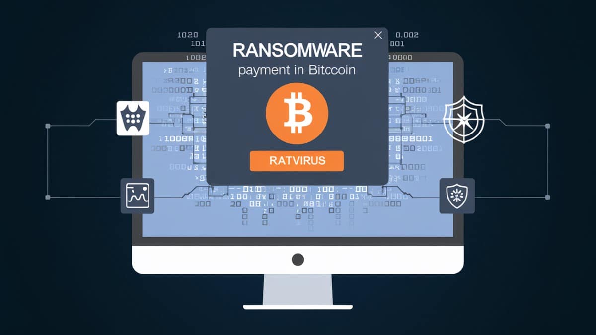 Alerte ransomware sur ordinateur